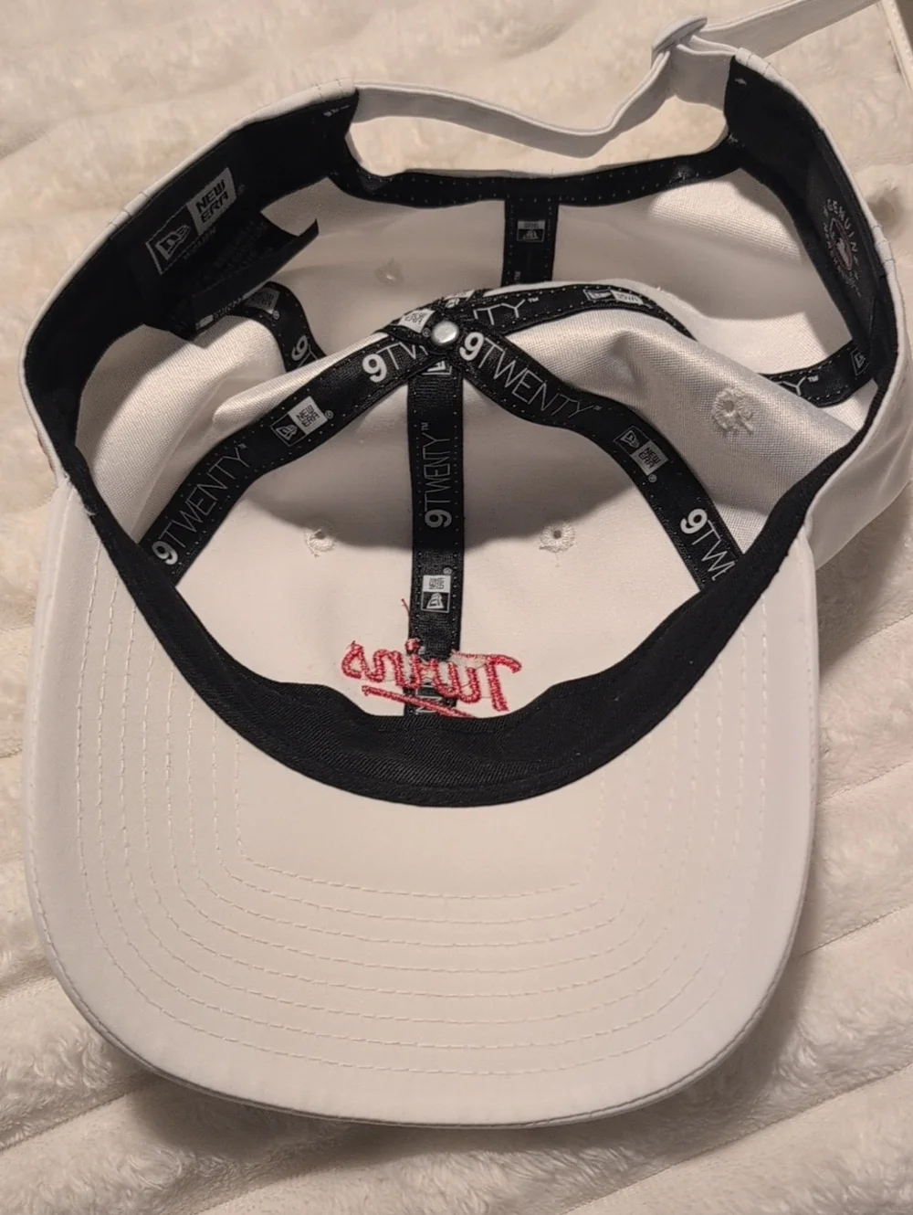 New Era White and Black 9TWENTY Women's Cap